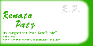 renato patz business card